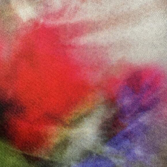 Adam Lippes Duchess Satin Fluted Dress Floral Print Structured Size 12 $2190 - Picture 5 of 16